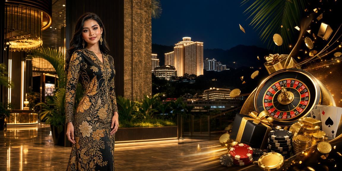 Pengguna Malaysia mendaftar akaun pertaruhan sukan bergaya batik di Genting Highlands