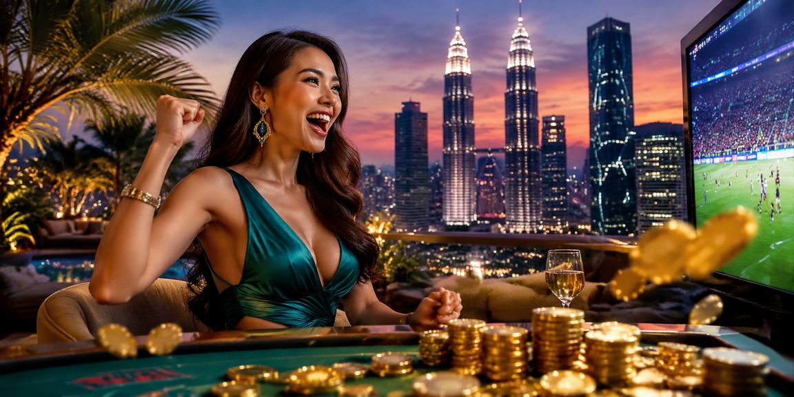 Meja baccarat kasino langsung gaya Malaysia di Kuala Lumpur