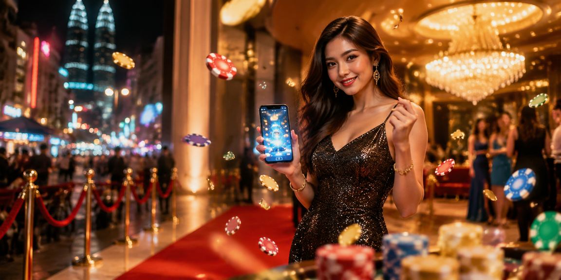 Pengguna melakukan deposit untuk kasino langsung di Kuala Lumpur