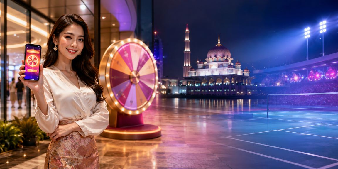 Meja roulette kasino langsung bergaya Malaysia di Putrajaya